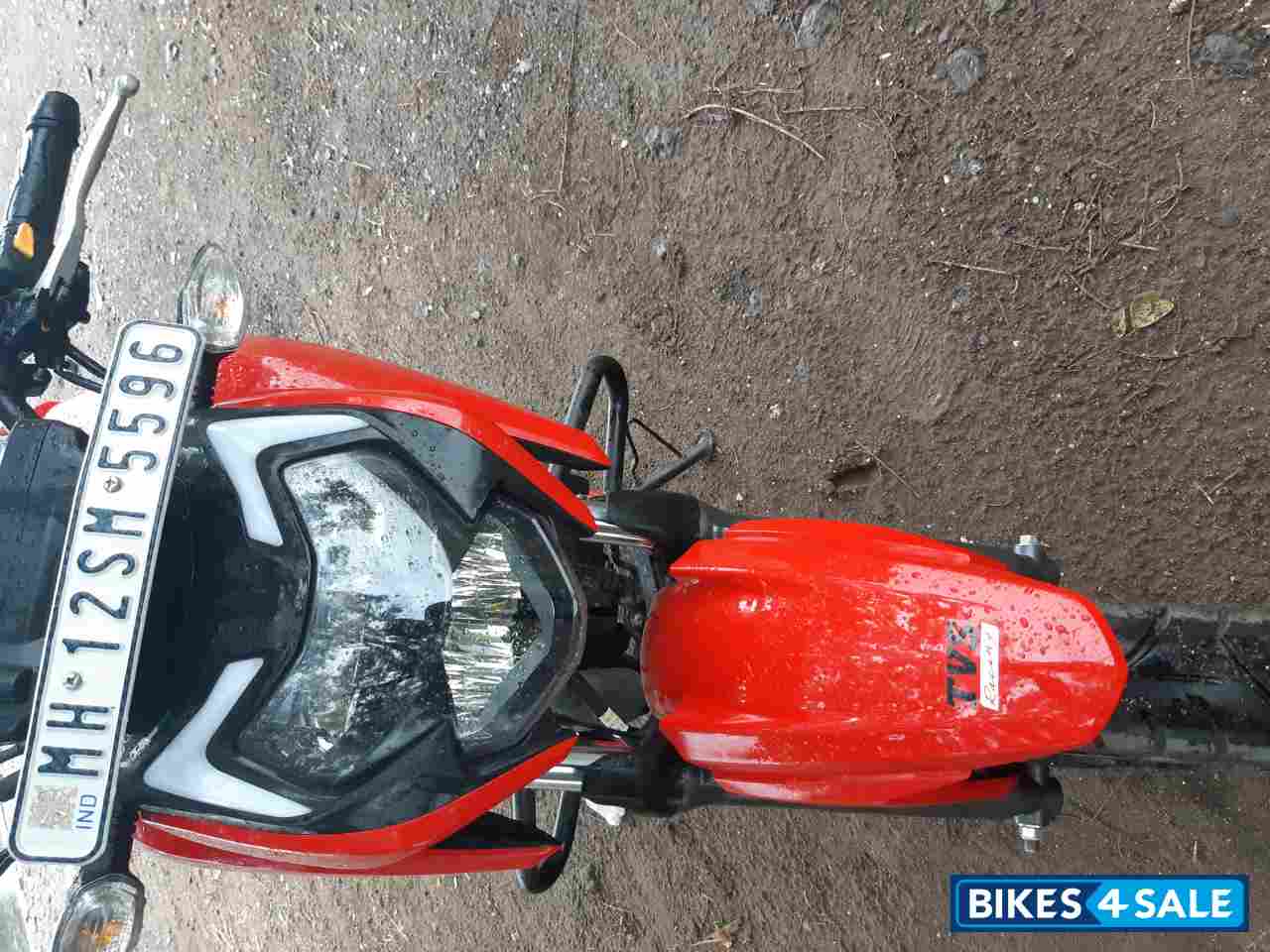 Racing Red TVS Apache RTR 160 4V BS6