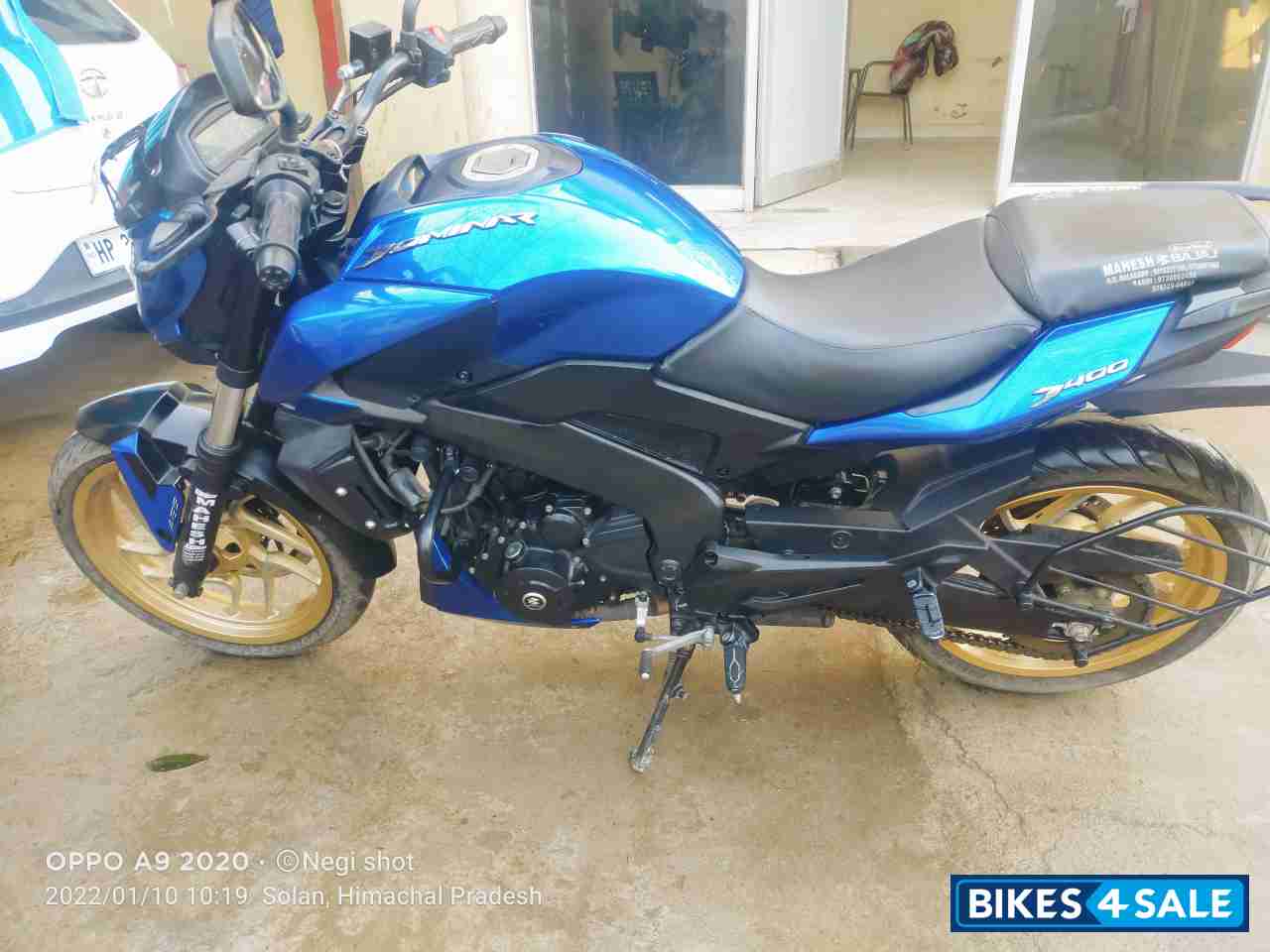 Blue Bajaj Dominar 400 Disc