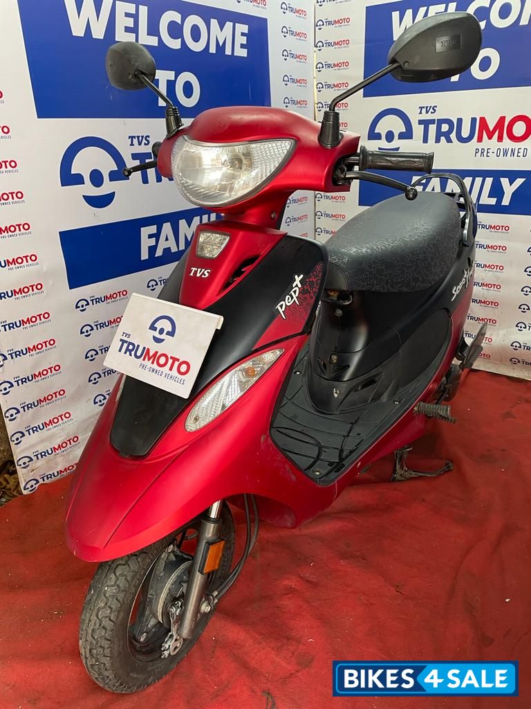 Red & Black TVS Scooty Pep Plus