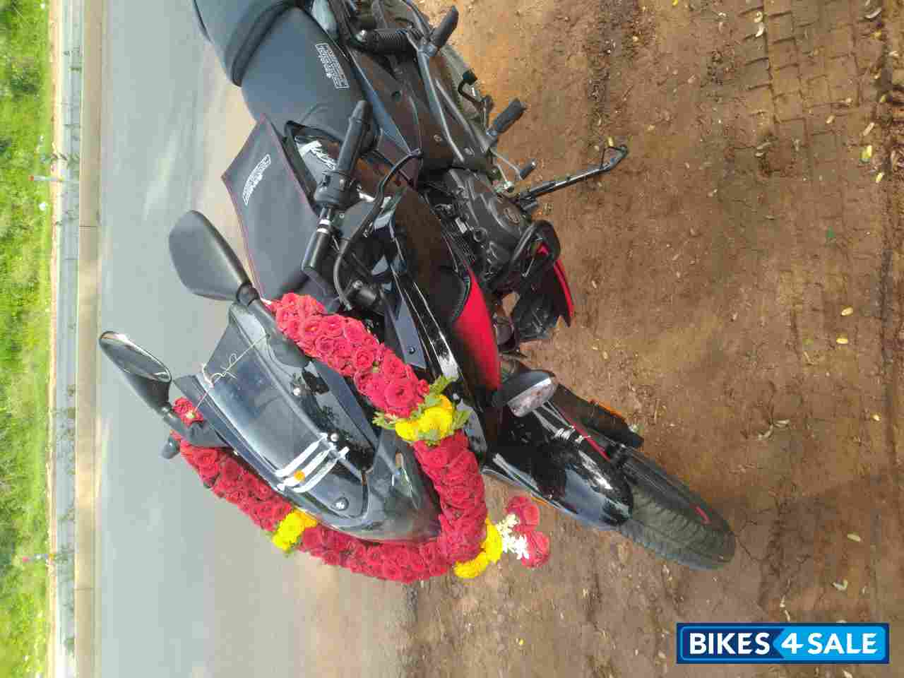 Ebony Black Bajaj Pulsar 220F BS6