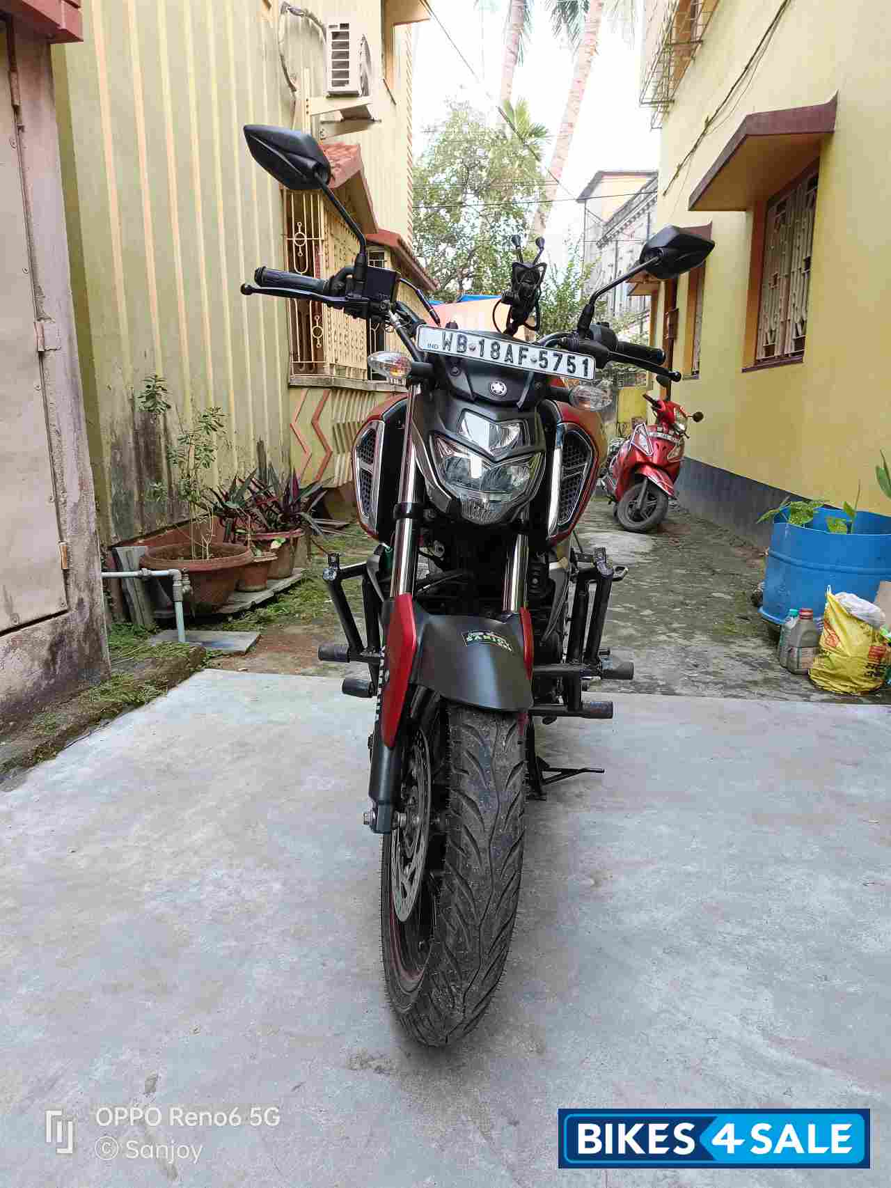 Matt Red Yamaha FZ FI V3 BS6