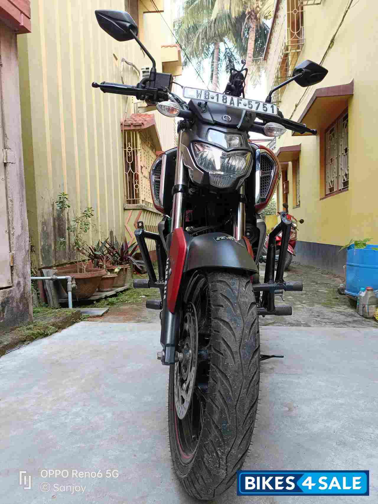 Matt Red Yamaha FZ FI V3 BS6