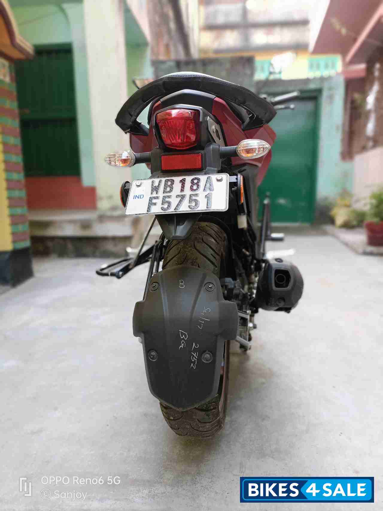 Matt Red Yamaha FZ FI V3 BS6