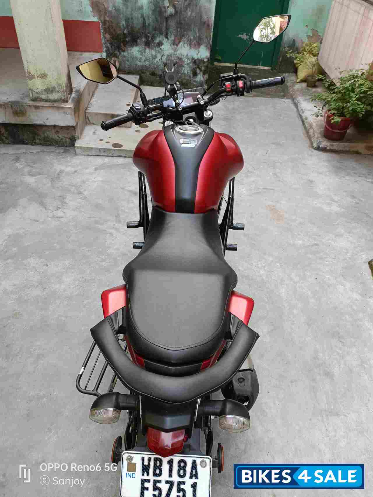 Matt Red Yamaha FZ FI V3 BS6