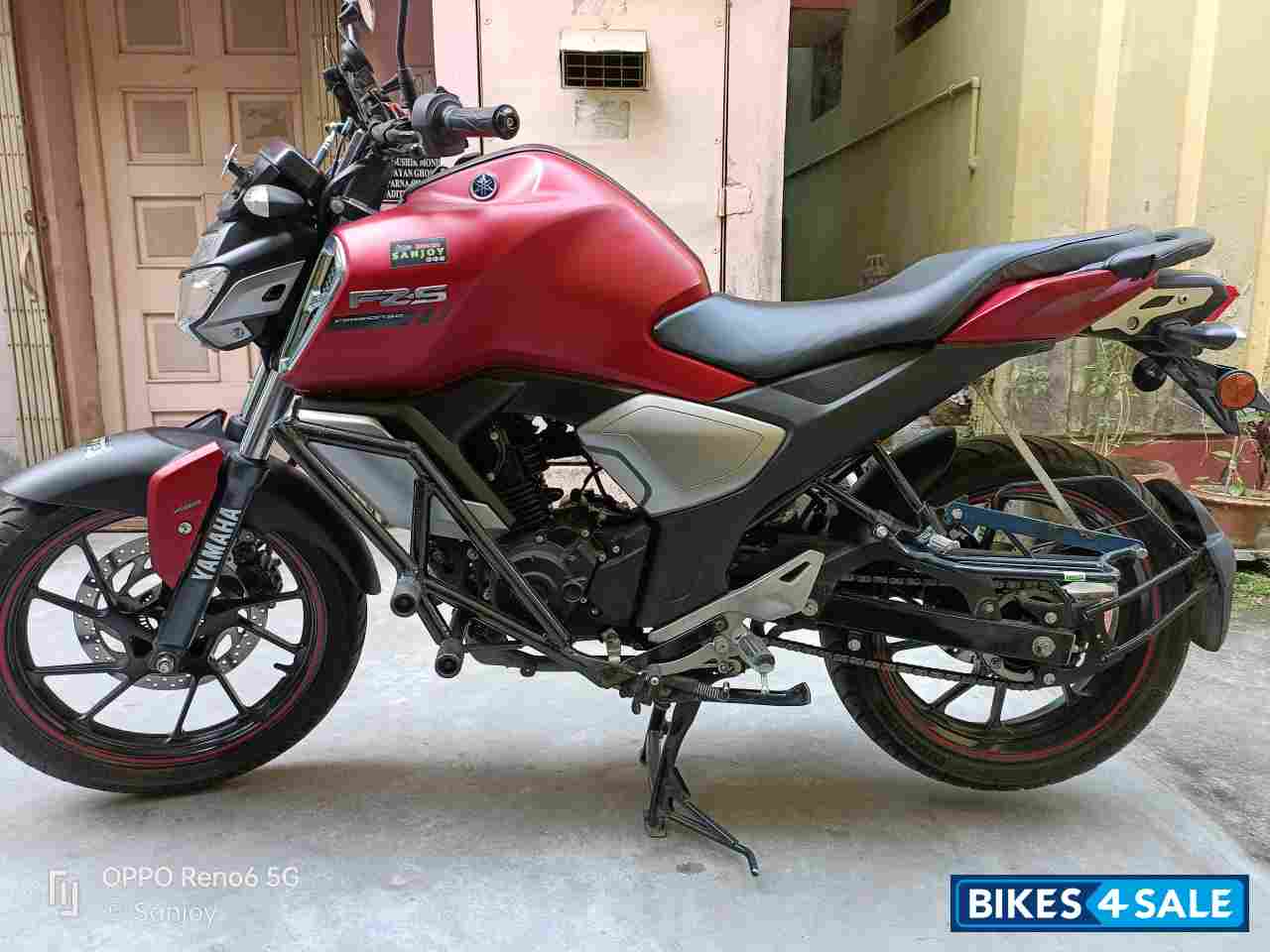 Matt Red Yamaha FZ FI V3 BS6