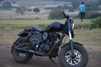 Mat Black Regal Raptor Bobber 350