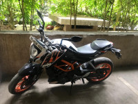 White KTM Duke 390