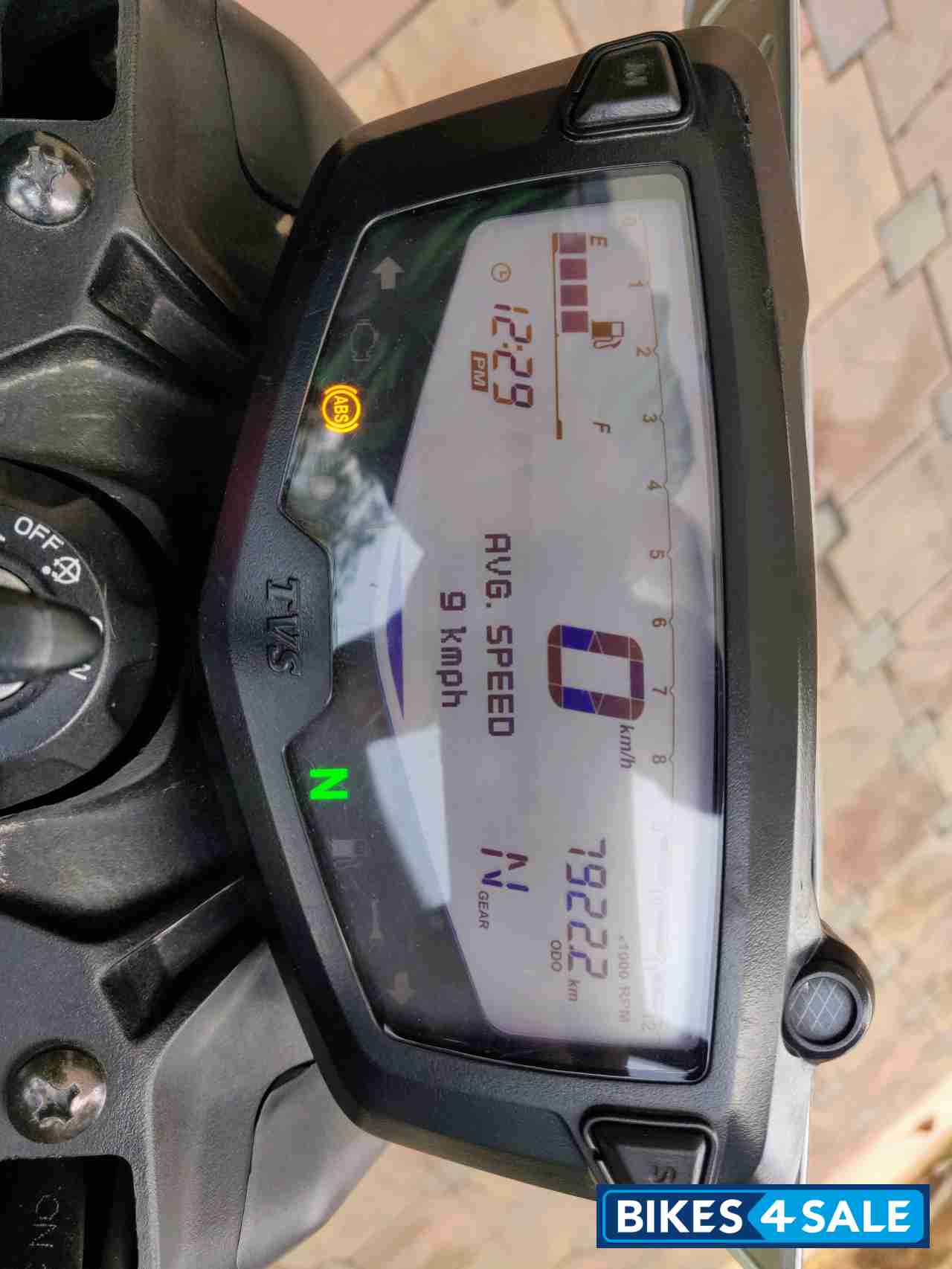Black TVS Apache RTR 200 4V ABS