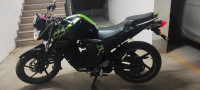 Black And Green Yamaha FZ-S