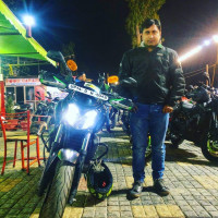 Navy Blue Bajaj Dominar 400 Disc