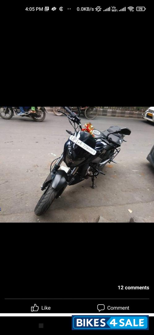 Navy Blue Bajaj Dominar 400 Disc