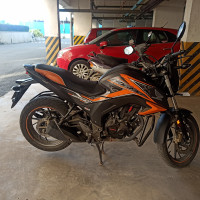 Orange And Black Honda CB Hornet 160R ABS