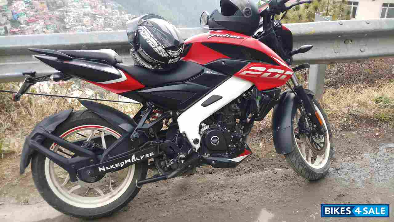 Burnt Red Satin Black Bajaj Pulsar NS 200 BS6