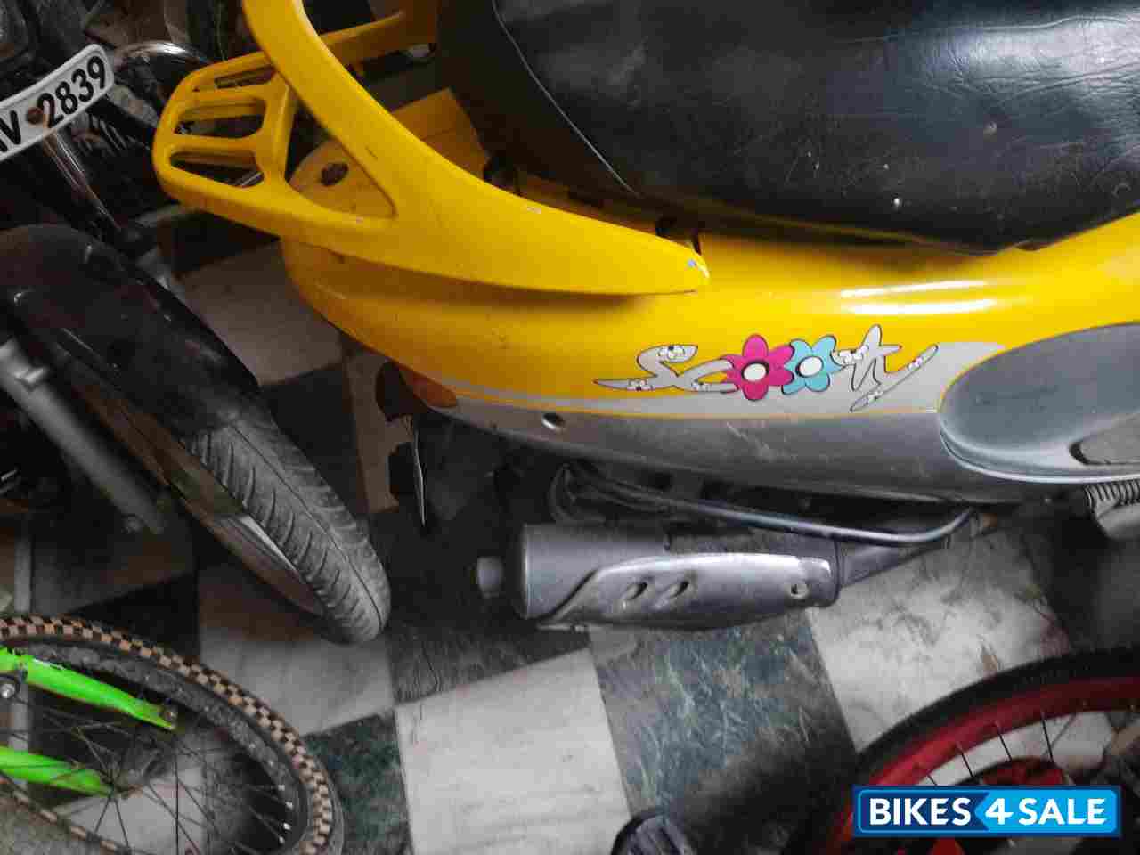 Yellow TVS Scooty Pep