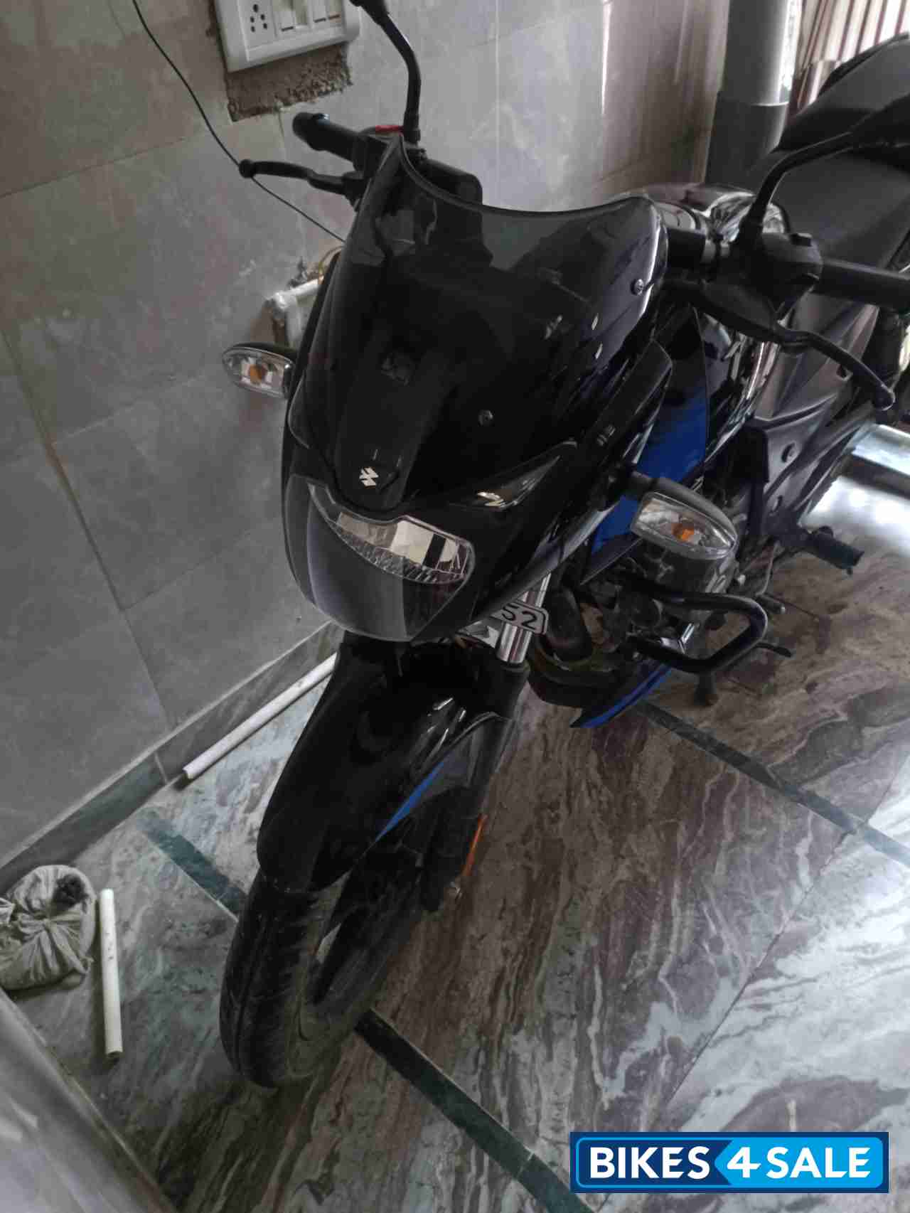 Black Decal Blue Bajaj Pulsar 150 Twin Disc BS6