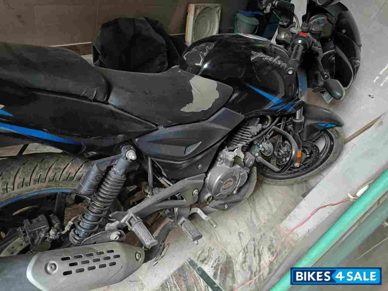 Black Decal Blue Bajaj Pulsar 150 Twin Disc BS6