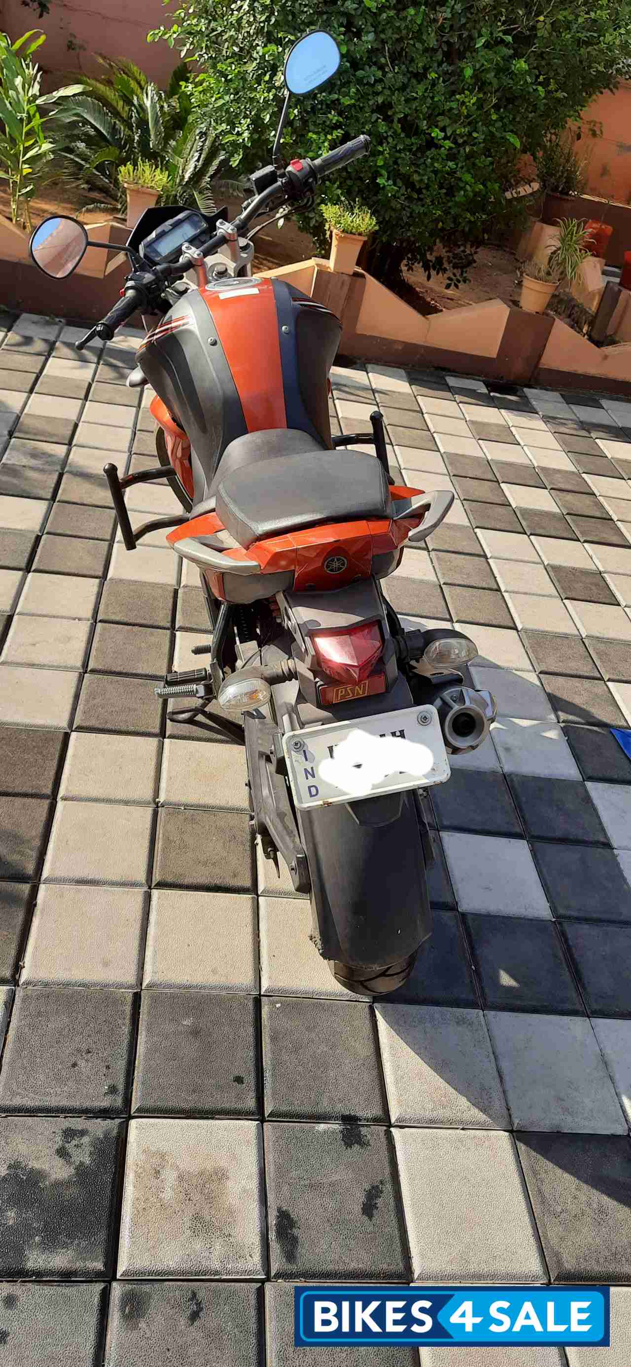 Orange And Black Yamaha FZ-S FI V2