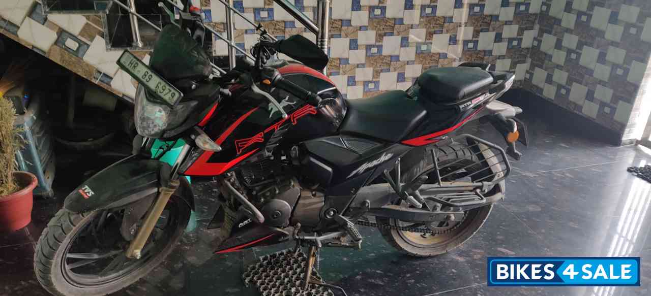 Black With Red TVS Apache RTR 200 4V ABS