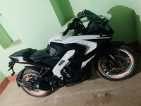 White Black Bajaj Pulsar RS 200 ABS