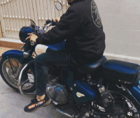 Blue Royal Enfield Classic 350