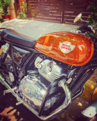 Orange Crush Royal Enfield Interceptor 650 Twin