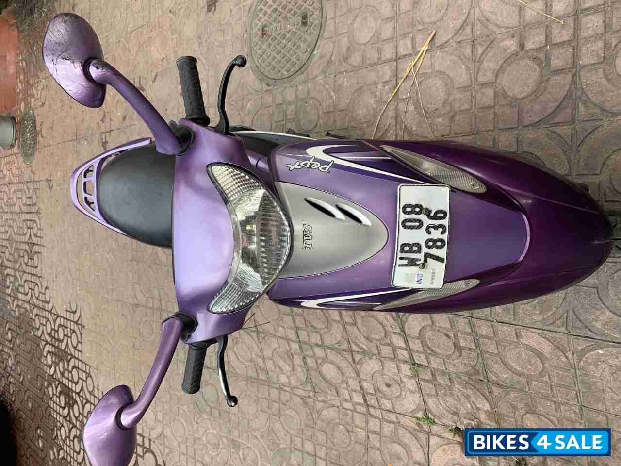 Purple TVS Scooty Pep Plus