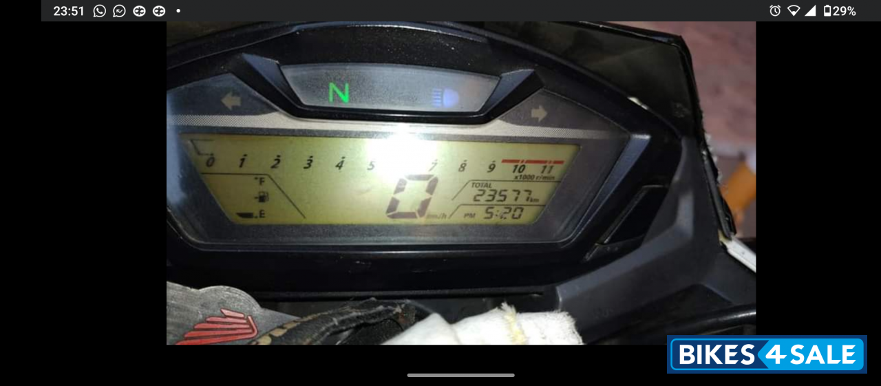 White Honda CB Hornet 160R