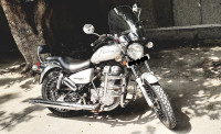 Silver Royal Enfield Thunderbird 350