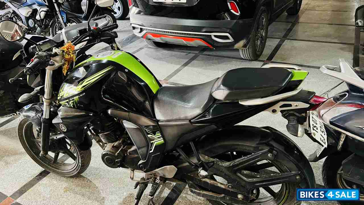 Black & Green Yamaha FZ-S FI V2