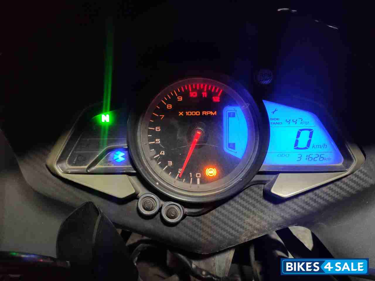 Yellow Bajaj Pulsar RS 200 ABS