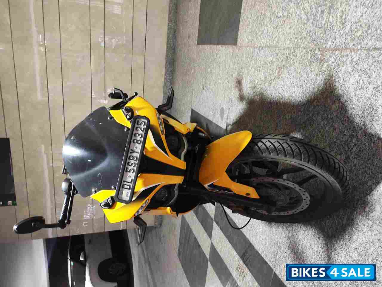 Yellow Bajaj Pulsar RS 200 ABS