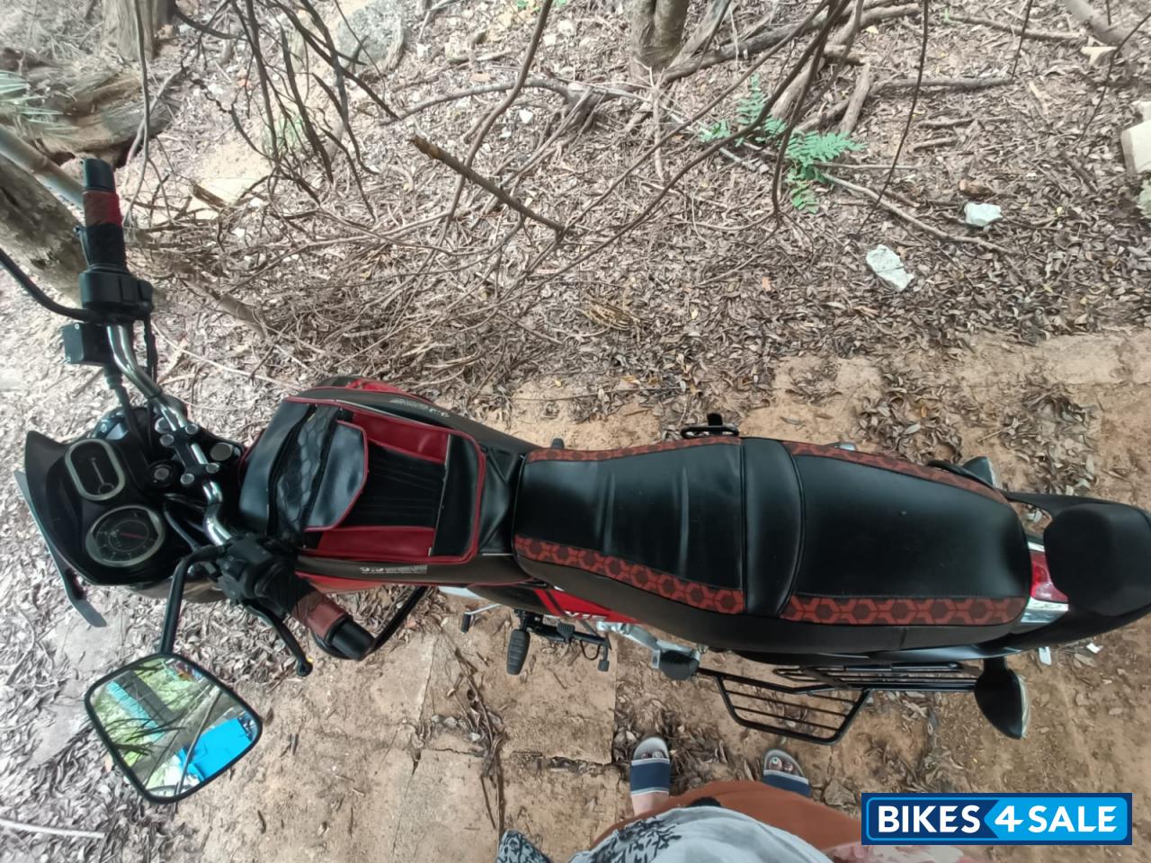 Red And Black Bajaj V15