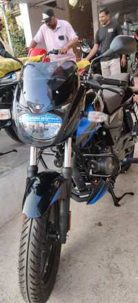 Blue And Black Bajaj Pulsar 150 Twin Disc BS6