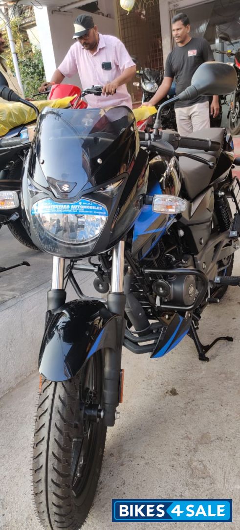 Blue And Black Bajaj Pulsar 150 Twin Disc BS6