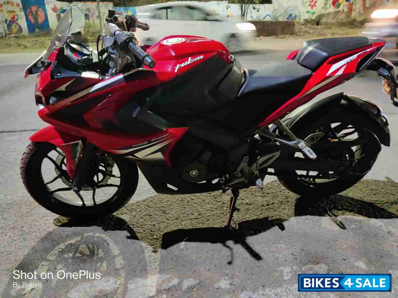 Red Bajaj Pulsar RS 200 ABS