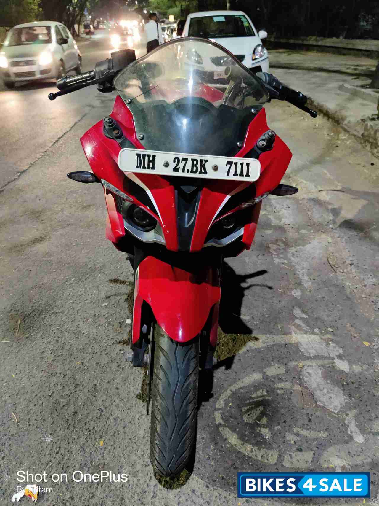 Red Bajaj Pulsar RS 200 ABS