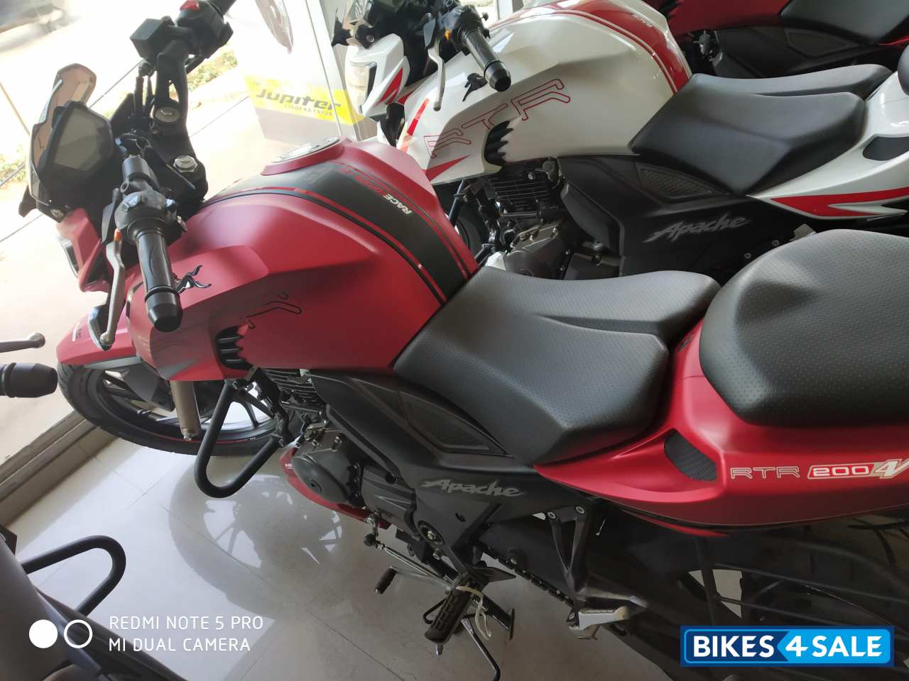 Matte Red TVS Apache RTR 200 4V