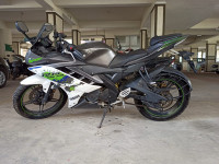 White And Green Combination Yamaha YZF R15