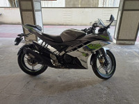 White And Green Combination Yamaha YZF R15