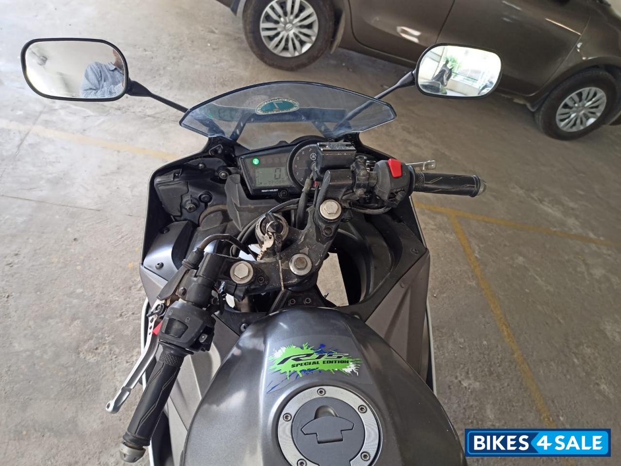 White And Green Combination Yamaha YZF R15