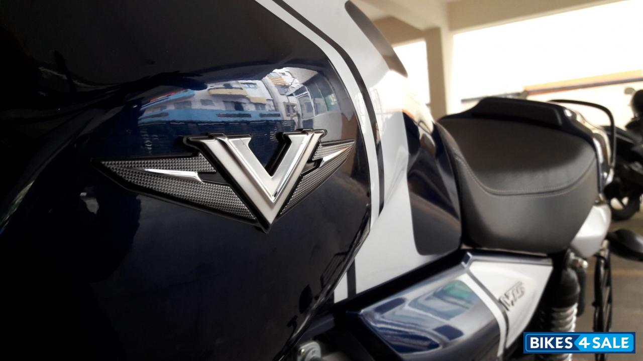 Navy Blue And White Bajaj V15
