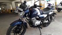 Navy Blue And White Bajaj V15