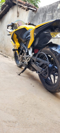 Yellow Bajaj Pulsar RS 200 ABS