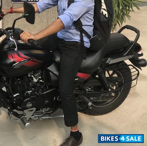 Black And Red Bajaj Avenger Street 220