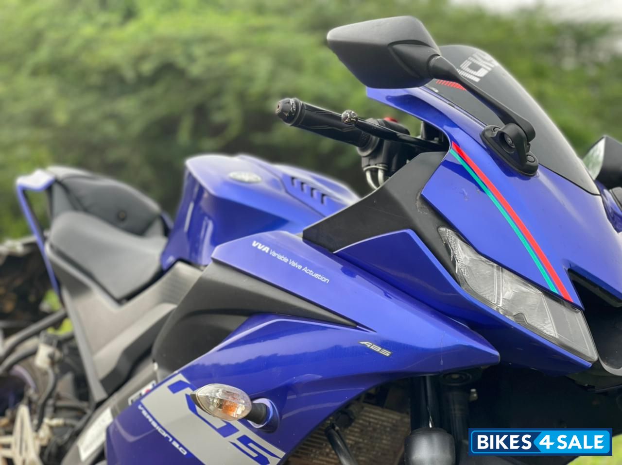 Blue Yamaha YZF R15 V3