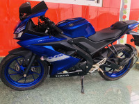 Blue Yamaha YZF R15 V3