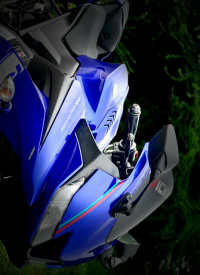Blue Yamaha YZF R15 V3