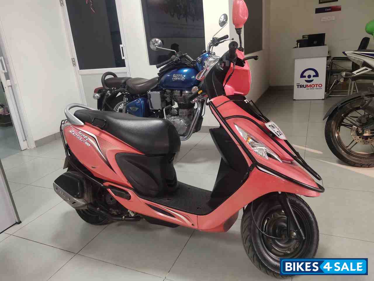 Pearl Peach TVS Scooty Zest