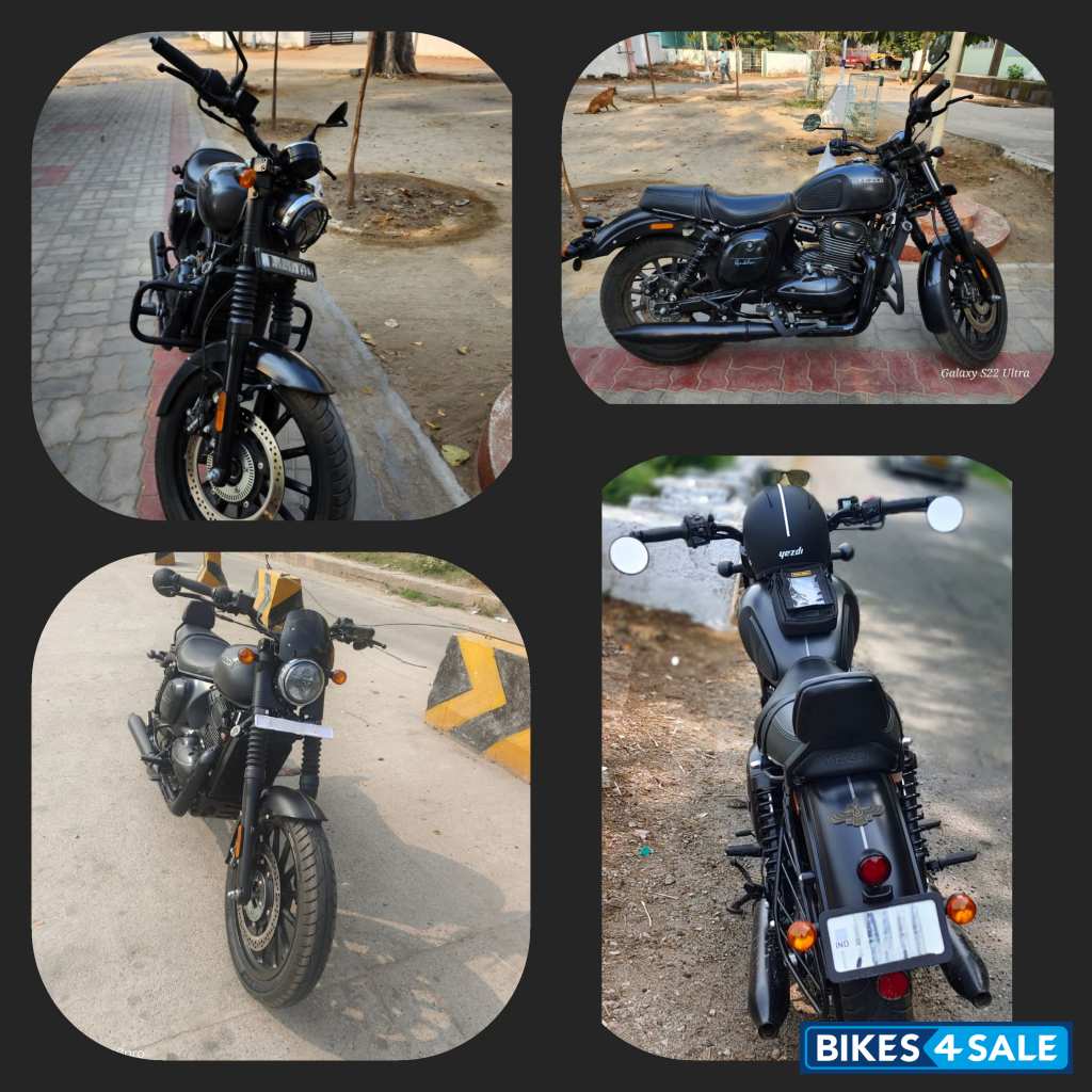 Grey Yezdi Roadster Dark