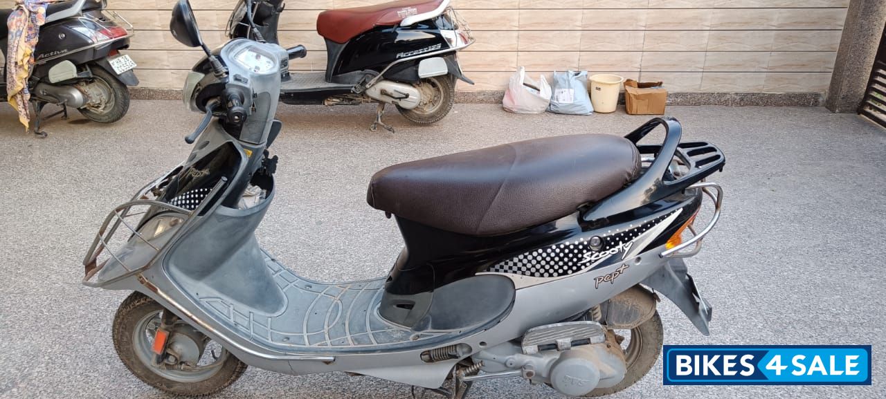 Black Grey TVS Scooty Pep Plus